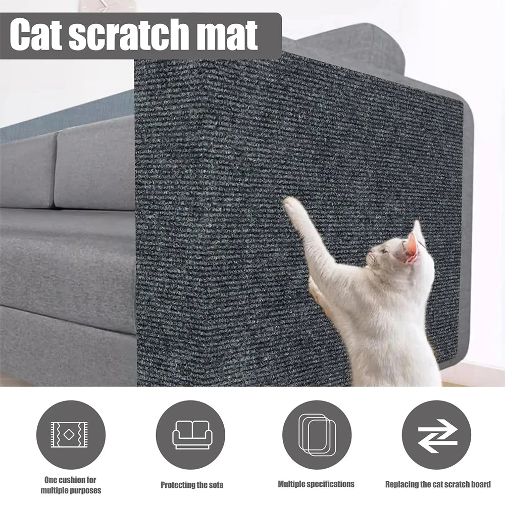 Anti Cat Scratch Sofa Mat: Self-Adhesive Carpet and Climbing Frame