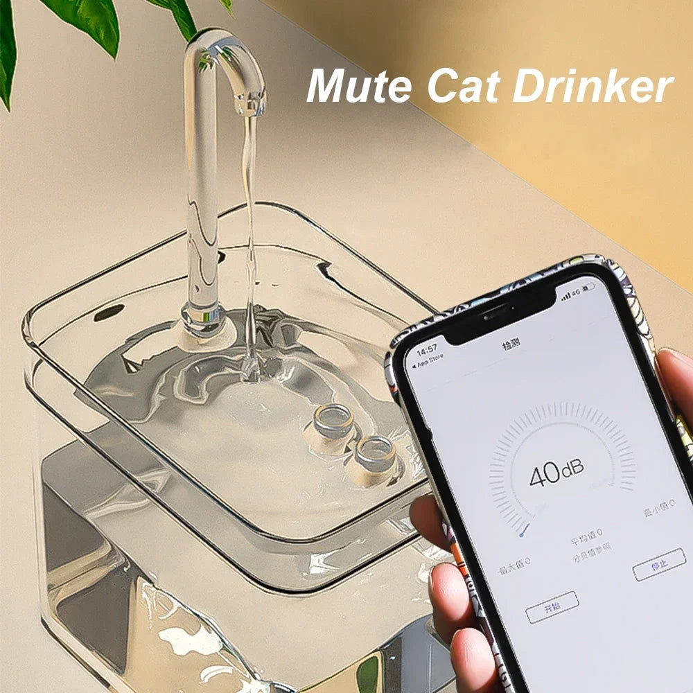 Cat Water Fountain: USB Electric Auto Filter