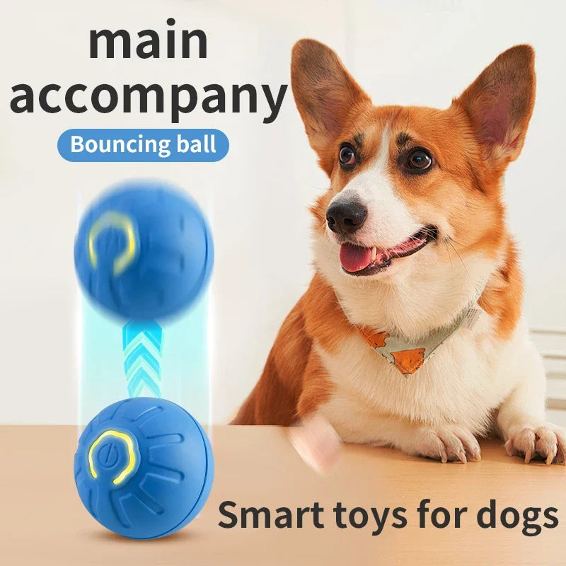 Smart Electronic Interactive Dog Toy Ball: USB Automatic Moving and Bouncing”