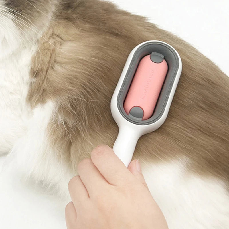 Double-Sided Pet Hair Removal Brush for Cats and Dogs