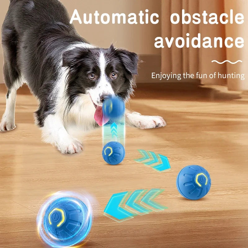 Smart Electronic Interactive Dog Toy Ball: USB Automatic Moving and Bouncing”