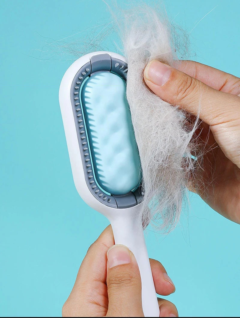 Double-Sided Pet Hair Removal Brush for Cats and Dogs