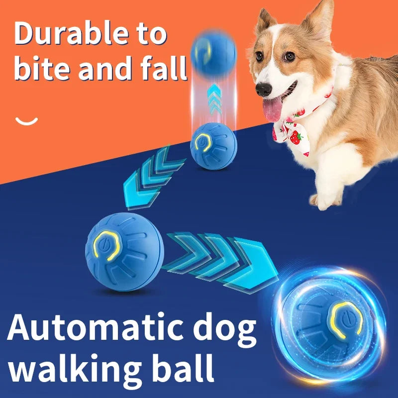 Smart Electronic Interactive Dog Toy Ball: USB Automatic Moving and Bouncing”