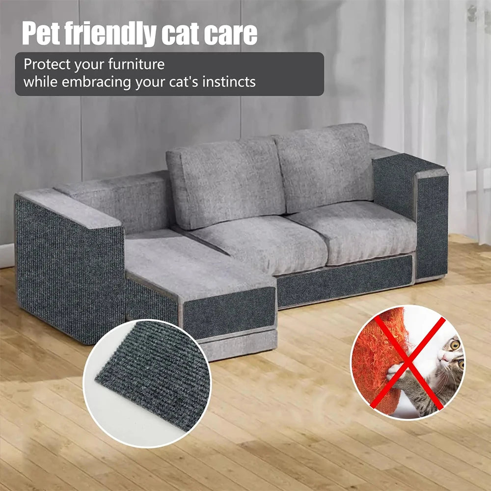 Anti Cat Scratch Sofa Mat: Self-Adhesive Carpet and Climbing Frame