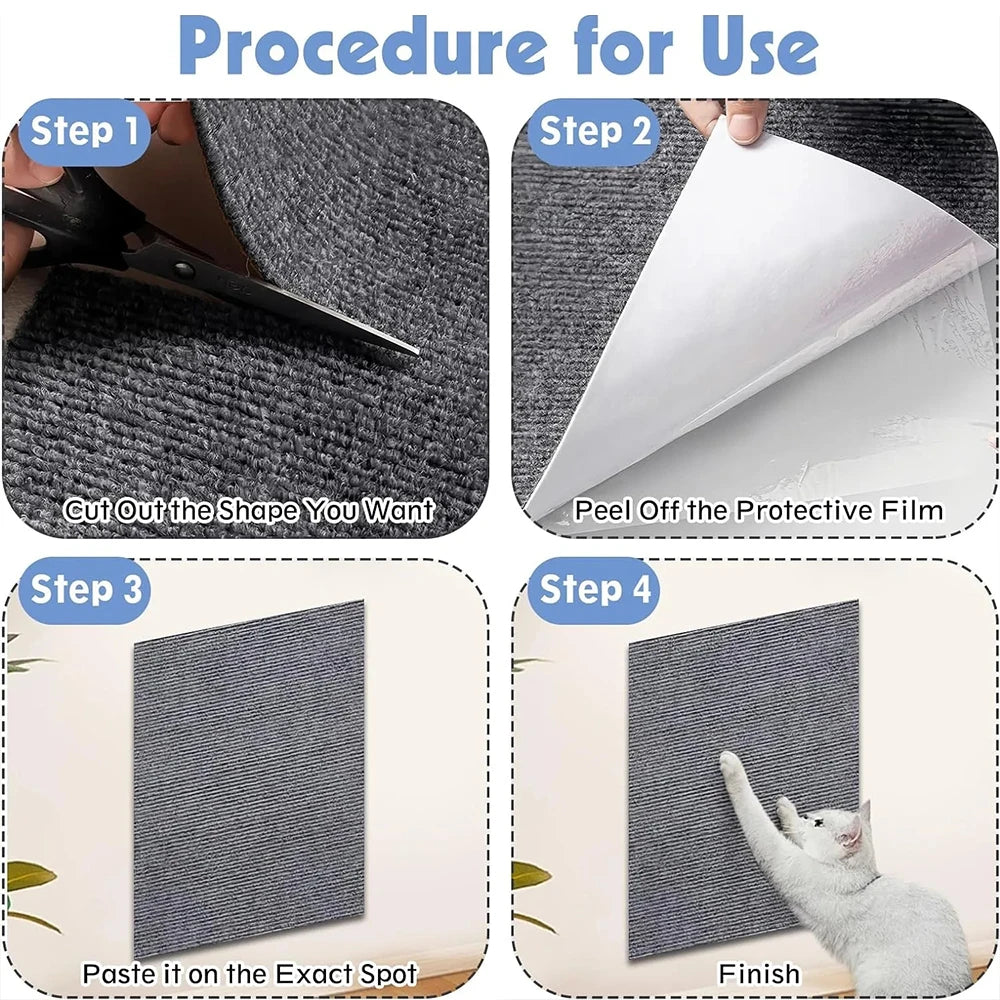 Anti Cat Scratch Sofa Mat: Self-Adhesive Carpet and Climbing Frame