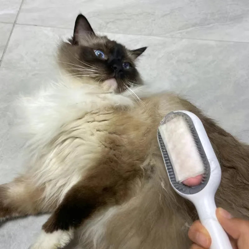 Double-Sided Pet Hair Removal Brush for Cats and Dogs