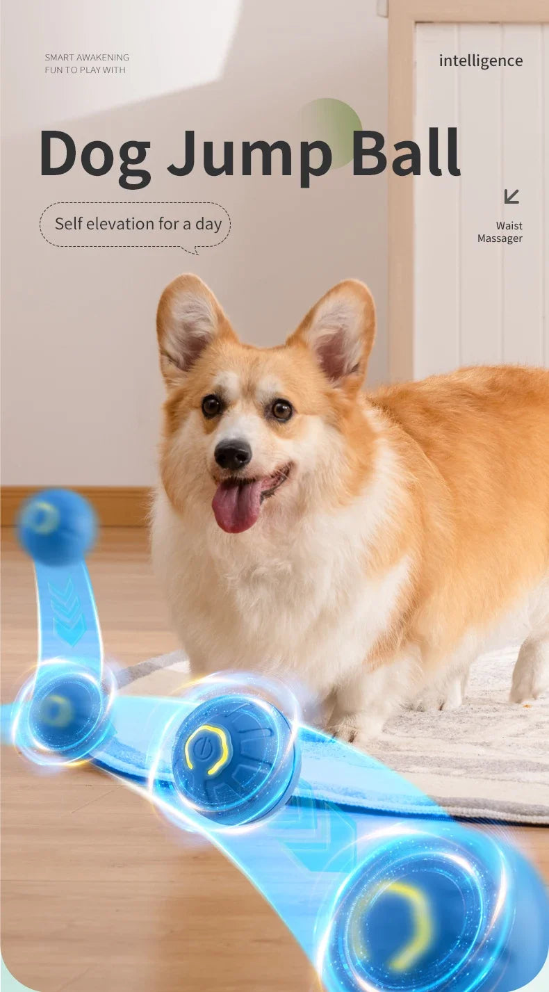 Smart Electronic Interactive Dog Toy Ball: USB Automatic Moving and Bouncing”