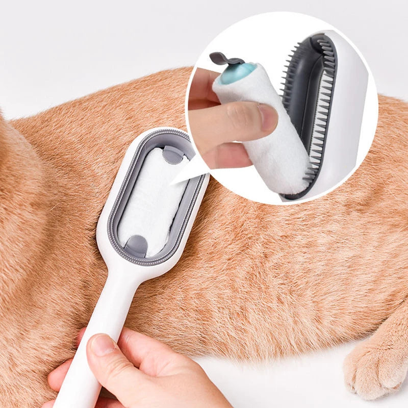 Double-Sided Pet Hair Removal Brush for Cats and Dogs