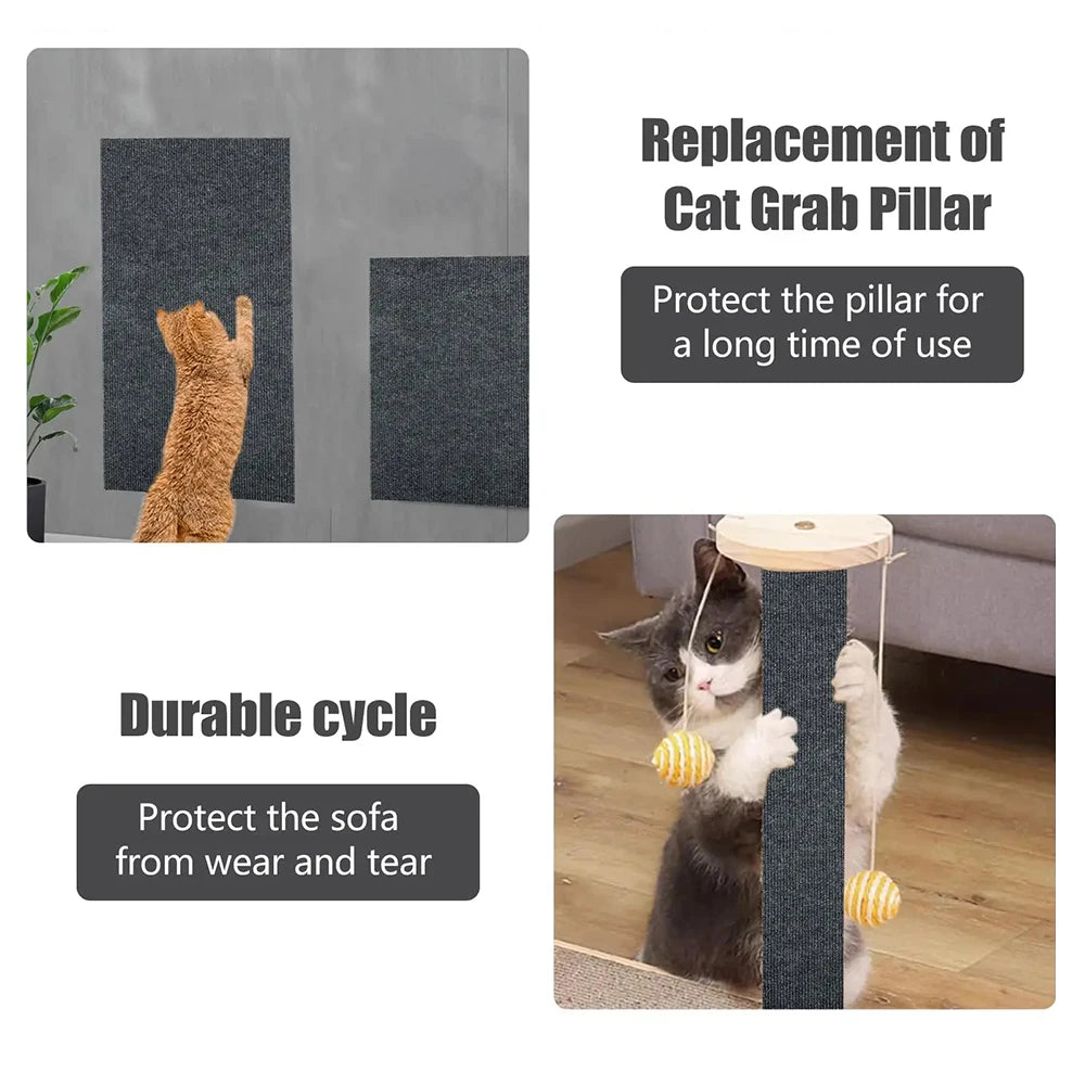 Anti Cat Scratch Sofa Mat: Self-Adhesive Carpet and Climbing Frame