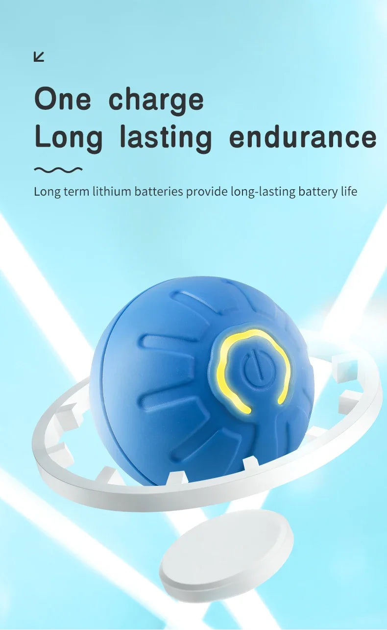 Smart Electronic Interactive Dog Toy Ball: USB Automatic Moving and Bouncing”